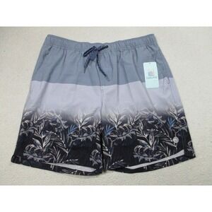 NWT Laguna Swim Trunks Shorts‎ Mens Large Purple Haze Volley Tropical Print